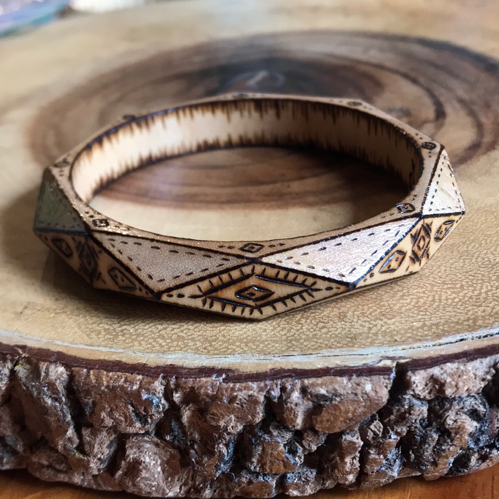 Wood Bangle bracelet